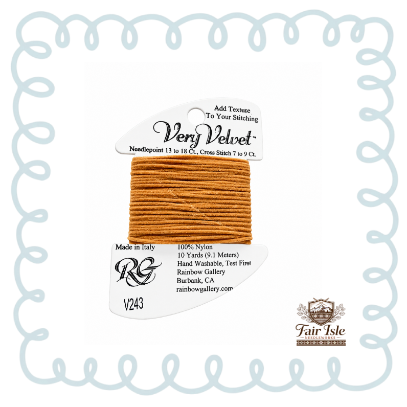 Rainbow Gallery V243 Pl Gold Brown Thread | Fair Isle Needleworks