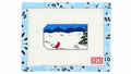 Shop Cardinal Stocking Cuff Name Tag by Ann Kaye Studio, a hand-painted 18 mesh needlepoint canvas measuring 2.25" x 4". Threads not included.