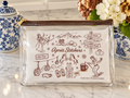  Keep needlepoint accessories organized on the go with this clear 9 x 12 inch project bag. A chic, see-through storage bag for stitching supplies.