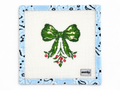 Stitch Arden Gray's Holiday Bow needlepoint canvas on 18 mesh, with a 4.5-inch design. Shop Fair Isle Needleworks. Threads not included.