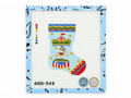 Shop Blue Reindeer Carousel Mini Sock by Atlantic Blue Canvas. A 4.5 x 6-inch needlepoint canvas on 13 mesh. Threads not included.