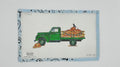Shop Harvest Truck by The Painted Pony, a 9.25" x 4.25" needlepoint canvas on 18 mesh for fall stitching. Threads not included.