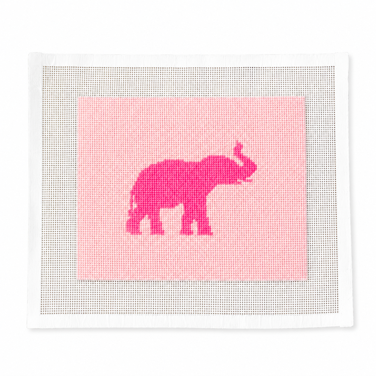 loop Babar- pink tonal Needlepoint Kit