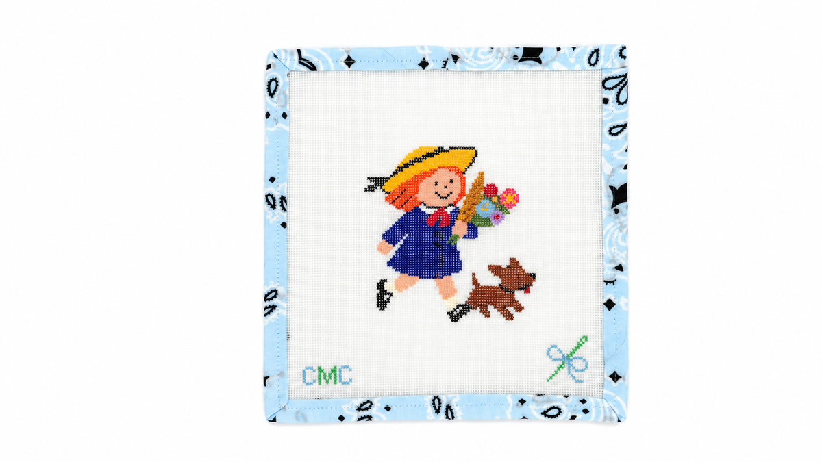  Shop Madeline with Genevieve by CMC Stitches, an 18 mesh needlepoint canvas with a 3.6" x 3.8" design. Threads not included.