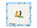 Shop Mermaid with Golden Retriever, Corn and Cod Designs x Fair Isle Needleworks. A 2.5 x 3.5-inch needlepoint canvas on 18 mesh. Threads not included.