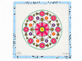 Stitch your own accent pillow with the Doolittle circular 10” pillow needlepoint canvas on 13 mesh. Threads not included.