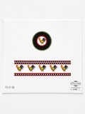 Shop the Funda Scully Roosters 18-mesh needlepoint canvas designed for a hinged box. Hand-painted canvas sold unthreaded. Perfect for stitchers seeking artisan designs.