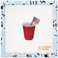 Red Cup with Flag