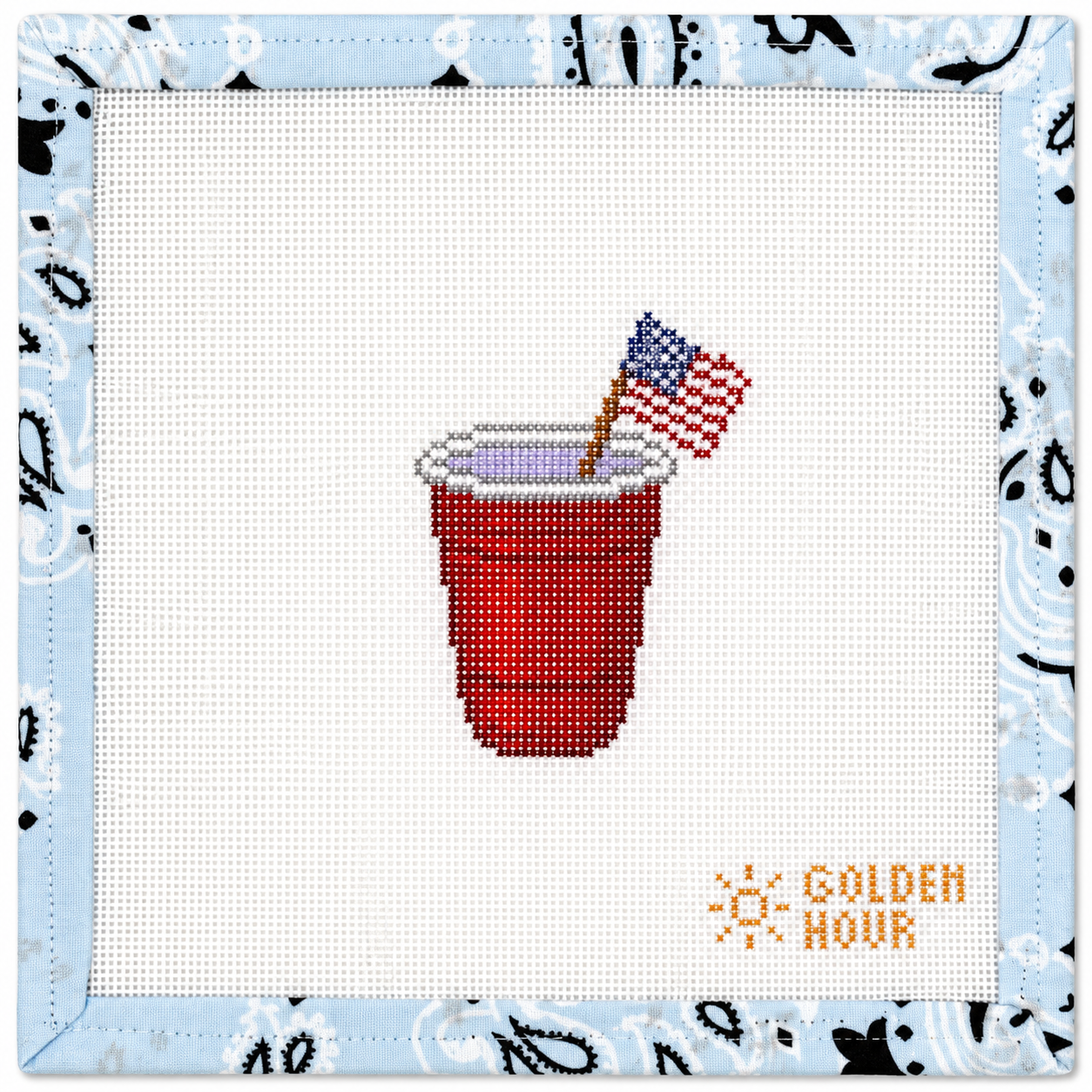 Red Cup with Flag