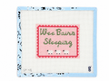 Wee Bairn Sleeping (Pink) needlepoint canvas by Good Point on 13 mesh. Approx. 6.75" x 5.25" design. Canvas only; threads not included.