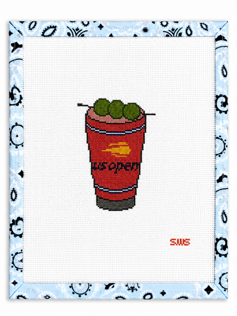 Hand-painted 18 mesh needlepoint canvas by Stitching with Stacey. Measures 3.25 x 4.5". Perfect for stitchers of all levels. Canvas only, threads sold separately.