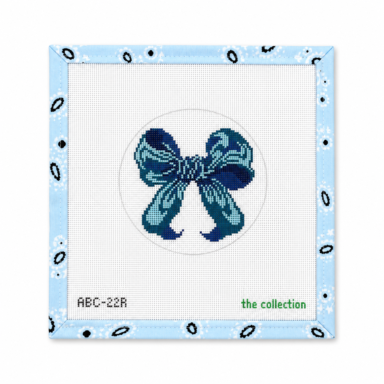 The Collection KB06A Blue Bow Round