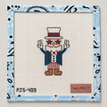 Hand-painted Influencer Uncle Sam needlepoint canvas by Poppy J Stitches. 18 mesh, 4x3" design. Threads not included. Shop premium patriotic canvases.
