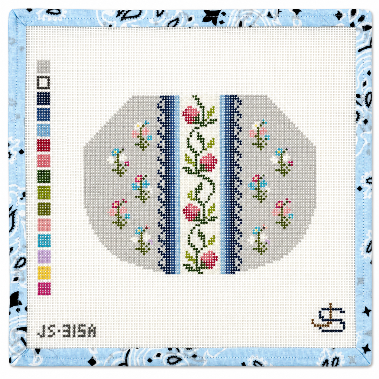 Kiss Lock Floral Bag