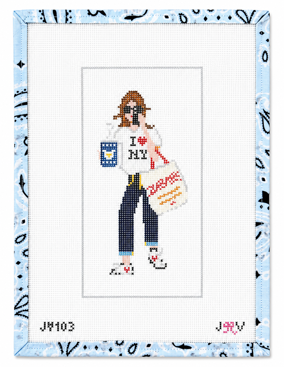 NYC Girl Needlepoint Canvas