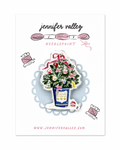 NYC Coffee Cup and Flowers Needleminder