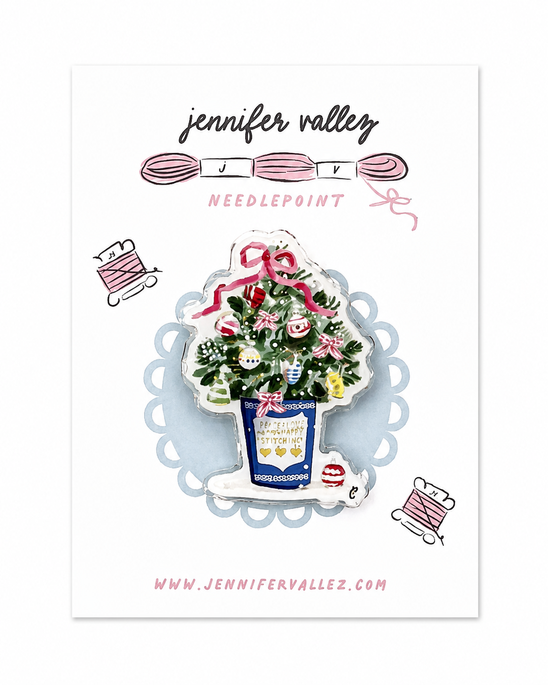 NYC Coffee Cup and Flowers Needleminder