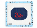 Shop Etc. Kiss Lock by Jeni Sandberg. A 13 mesh needlepoint canvas with an approximately 5.2 x 7-inch design. Threads not included.