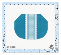 Kiss Lock Teal and Lace Bag