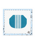 Kiss Lock Teal and Lace Bag Needlepoint Canvas