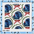 Hand-painted Blue Ribbon Turkey needlepoint canvas, 13 mesh, 12" square. A stunning holiday décor piece — canvas only, threads sold separately.