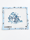 Stitch the quiet beauty of the American West with this KCN Designers Pearly Gates canvas. Cowboy, crescent moon & desert cacti in soft blues. 13 ct, 5.5x4.25".