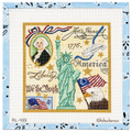 Collage Historic Independence Day Needlepoint Canvas