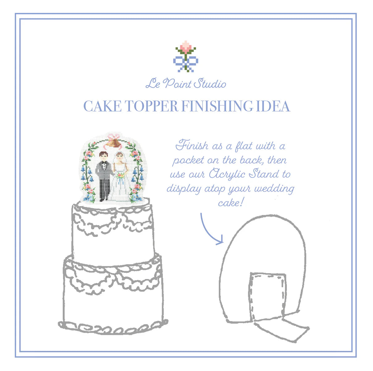 Vintage Cake Topper - 13 mesh