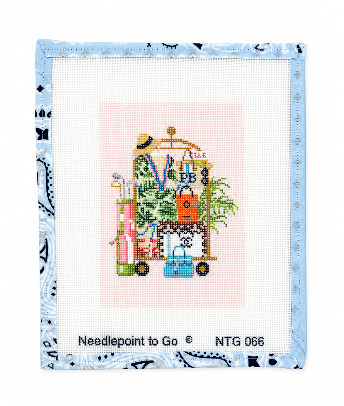 Palm Beach Luggage Cart Canvas