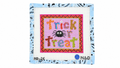 Stitch Trick or Treat by Nash and Daughters Needlepoint, a stitch-printed 13 mesh canvas with a 6.25 x 5.75-inch design. Threads not included.
