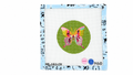 Shop Blue Butterfly by Nash & Daughters: a 4-inch round, stitch-printed needlepoint canvas on 18 mesh with a digital stitch guide. Threads not included.
