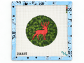 Stitch a rugged camo deer design with this 18 mesh needlepoint canvas. 8.33 x 8.33" canvas with a 4.33 x 4.33" design, perfect for hunters.