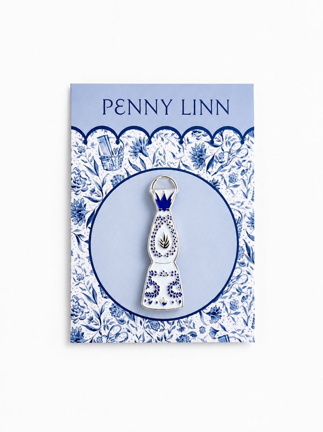 Keep your needle handy with the Penny Linn Mexican Tequila Bottle Needle Minder — a fun magnetic accessory for needlepoint stitchers.