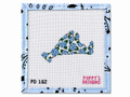 Hand-painted Hydrangea Martha's Vineyard needlepoint canvas by Poppy Designs. 18 mesh, 4x2.75" design. Threads not included. Shop premium canvases.