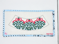 Stitch a charming Red Bow lampshade with this Penny and Penny needlepoint canvas. 18 mesh, 14” x 6”. Threads not included.