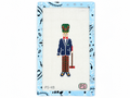 Preppy Nutcracker needlepoint canvas by Prepsetter, stitch-painted by hand on Zweigart, 18 mesh, 10" x 6" canvas. Threads sold separately.