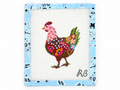 Shop Coco the Chicken by Rachel Barri, a 4 x 5-inch needlepoint design stitch painted on 18 mesh. Available at Fair Isle Needleworks. Threads not included.