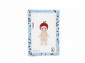 Apple Sonny Angel needlepoint canvas by Dana Jean Designs, stitch painted on 18 mesh. Design: 2 x 4.8 inches. Threads not included.