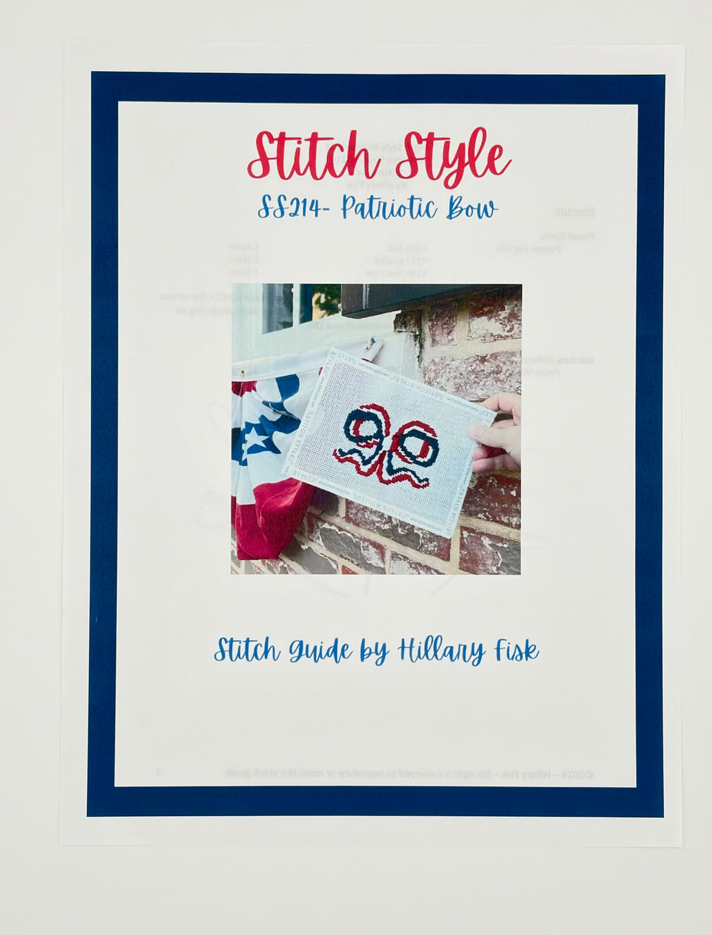 Patriotic Bow with Stitch Guide