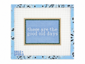These Are the Good Old Days needlepoint canvas by Sails & Spools on 13-count mesh. Features a 7 x 5-inch design. Threads not included.