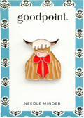 Keep your needle close with the Highland Cow magnetic needleminder by Good Point. Shop this charming needlepoint accessory at Fair Isle Needleworks.