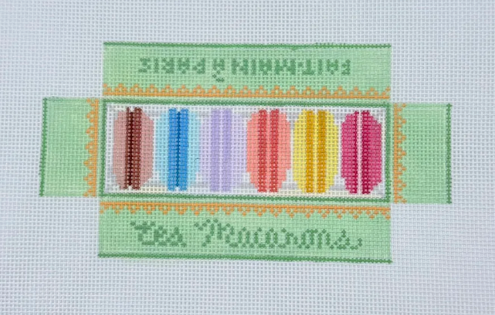 3D Macaron Box Needlepoint Canvas