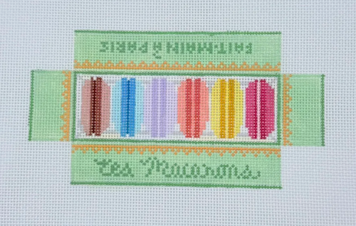 3D Macaron Box Needlepoint Canvas