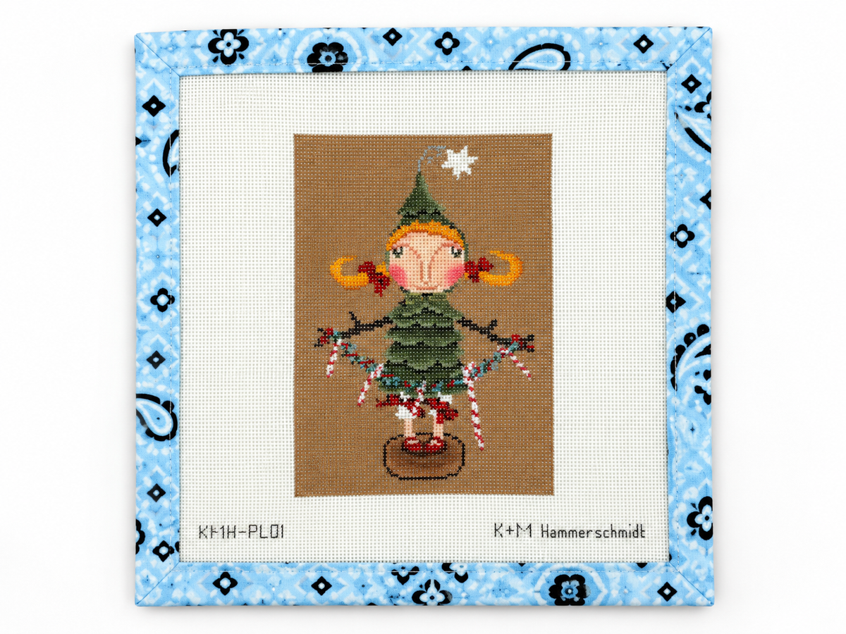 Shop the Shelby Spruce needlepoint canvas by CBK at Fair Isle Needleworks. Features a 5 x 7-inch design on 18 mesh. Canvas only; threads not included.
