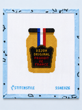 Stitch Style Alli Eagan Designs Dijon Mustard Needlepoint Canvas