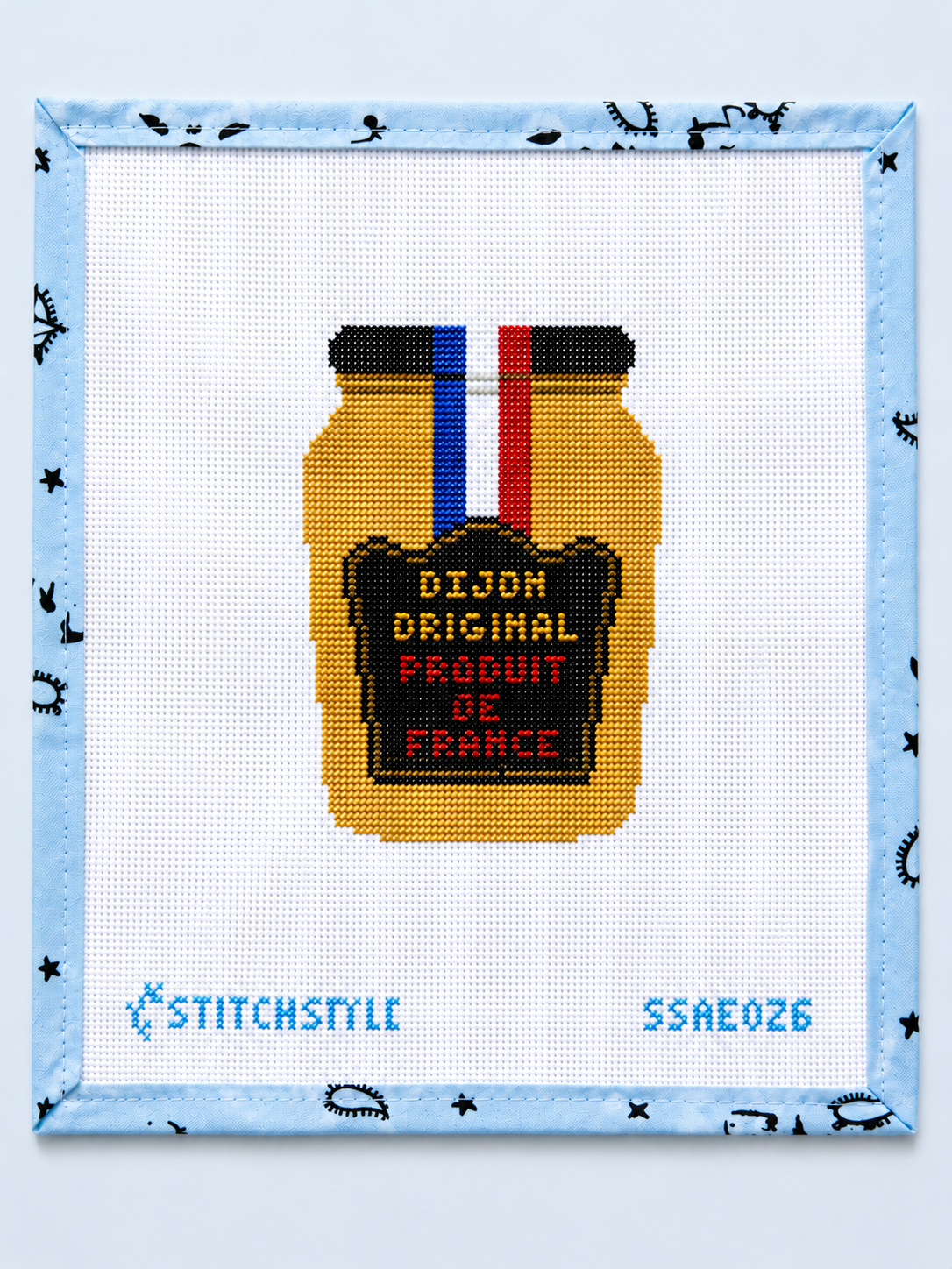 Stitch Style Alli Eagan Designs Dijon Mustard Needlepoint Canvas