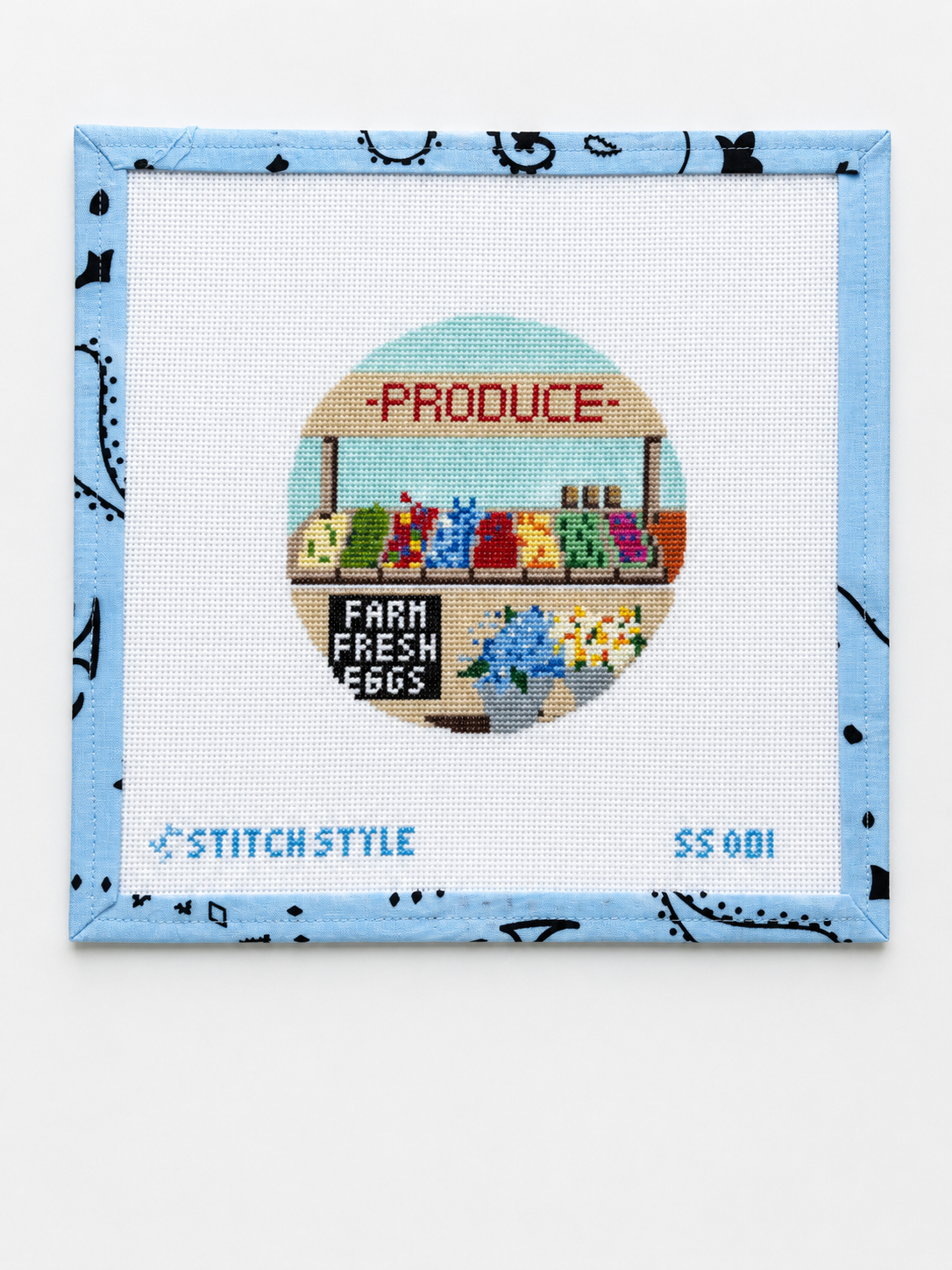 Stitch Style Farmer's Market Needlepoint Canvas
