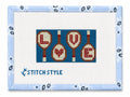 Stitch Style Tennis Racket Love Insert 13 mesh Needlepoint Canvas