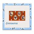 Stitch Style Tennis Racket Love Insert 13 mesh Needlepoint Canvas