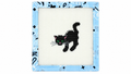 Shop Black Cat by The Painted Pony, a 5.5" x 5.5" needlepoint canvas on 18 mesh. Unstitched; threads not included. Fair Isle Needleworks.